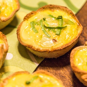 Mini quiches de alho poró